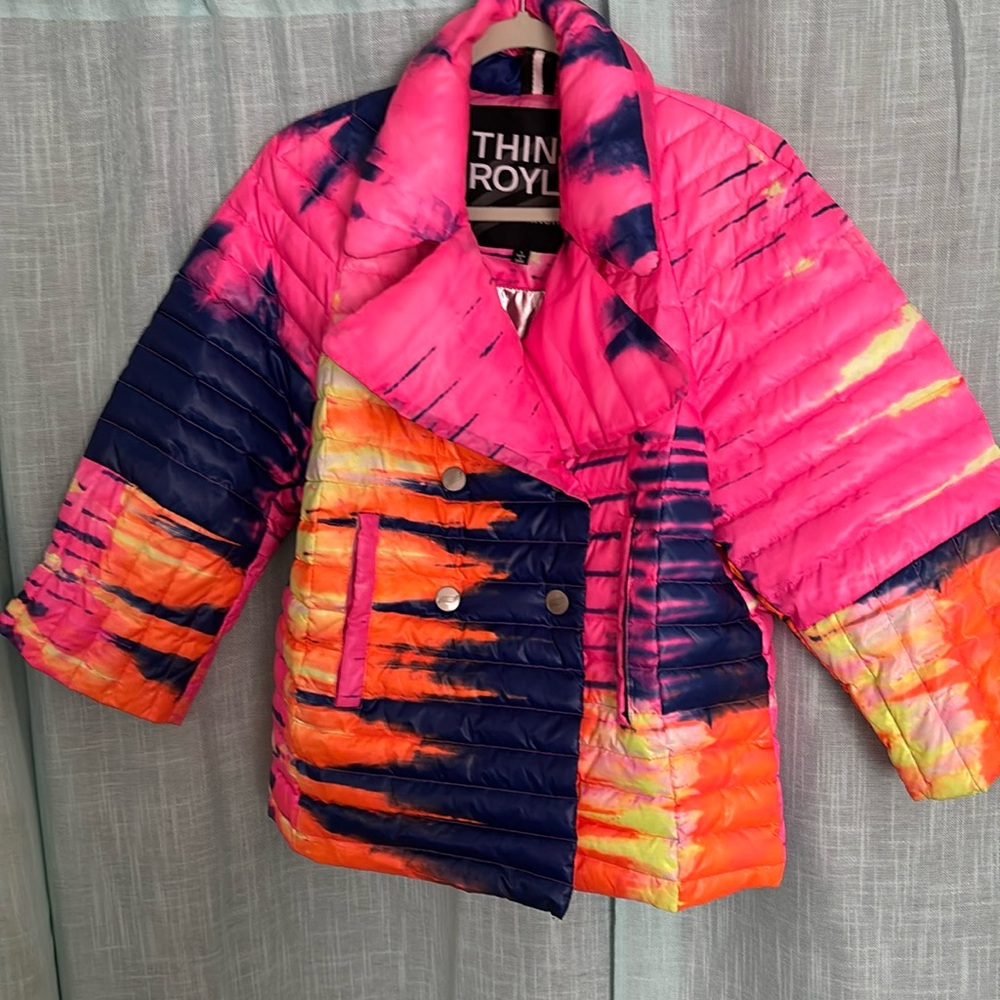 Think Royln Multicolored Puffy Coat